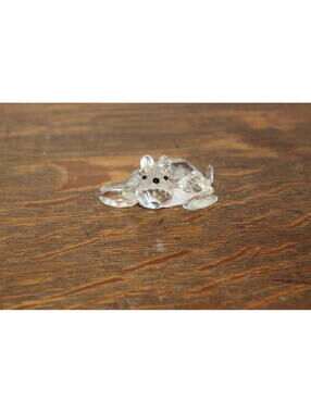Swarovski Crystal Scottish Terrier Dog Figurine Clear Faceted Miniature